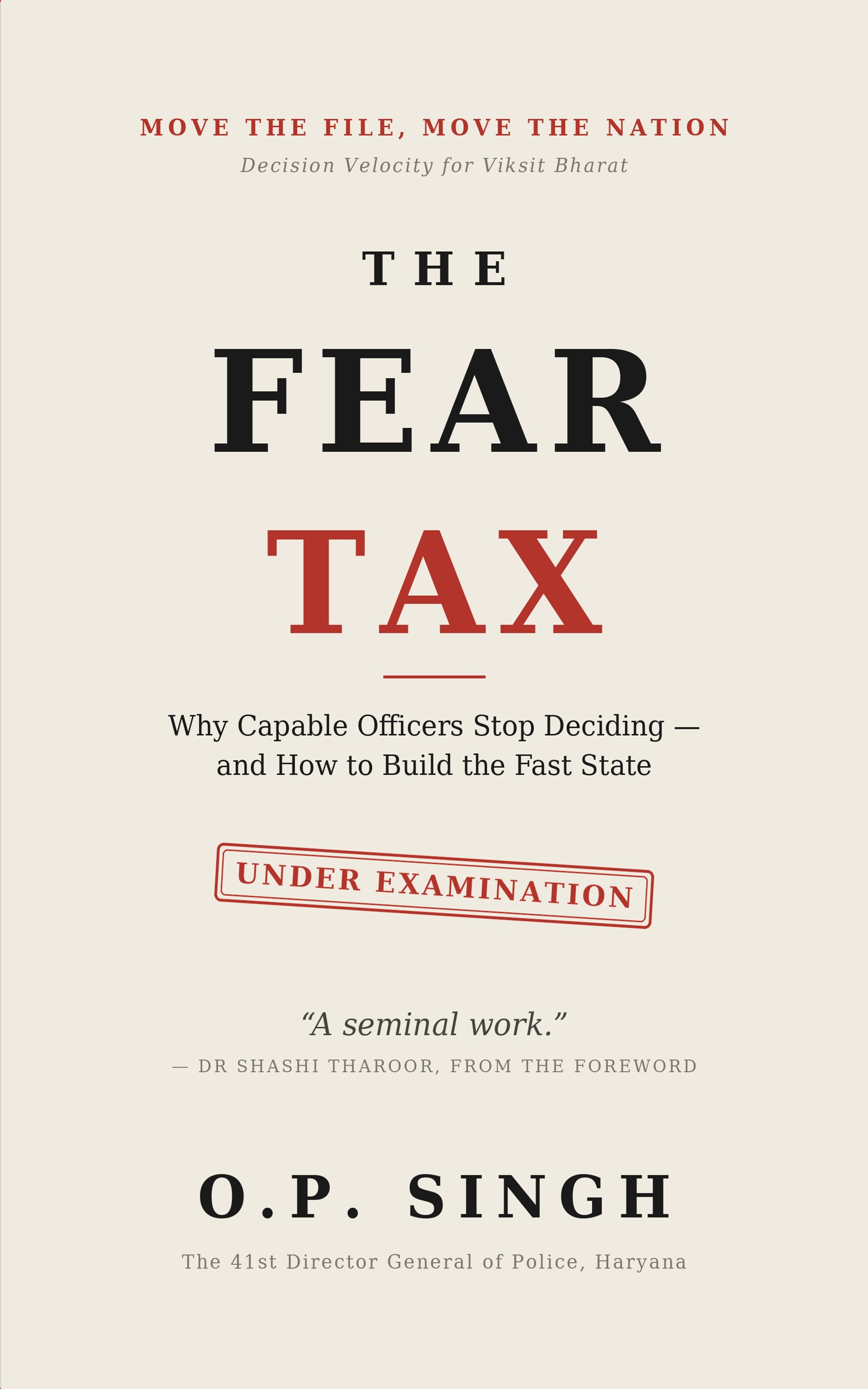 The Fear Tax — cover