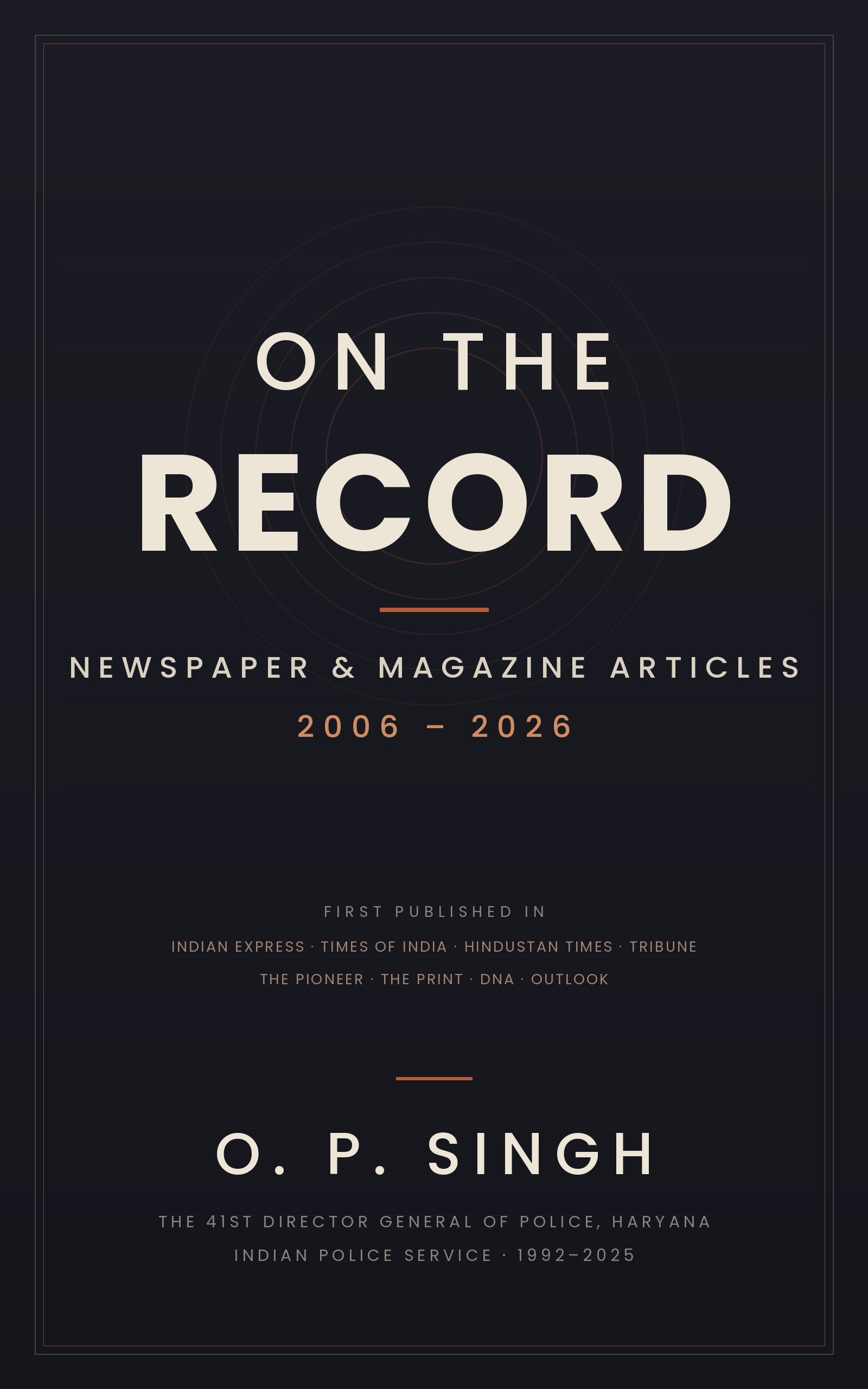 On the Record — cover